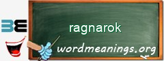 WordMeaning blackboard for ragnarok